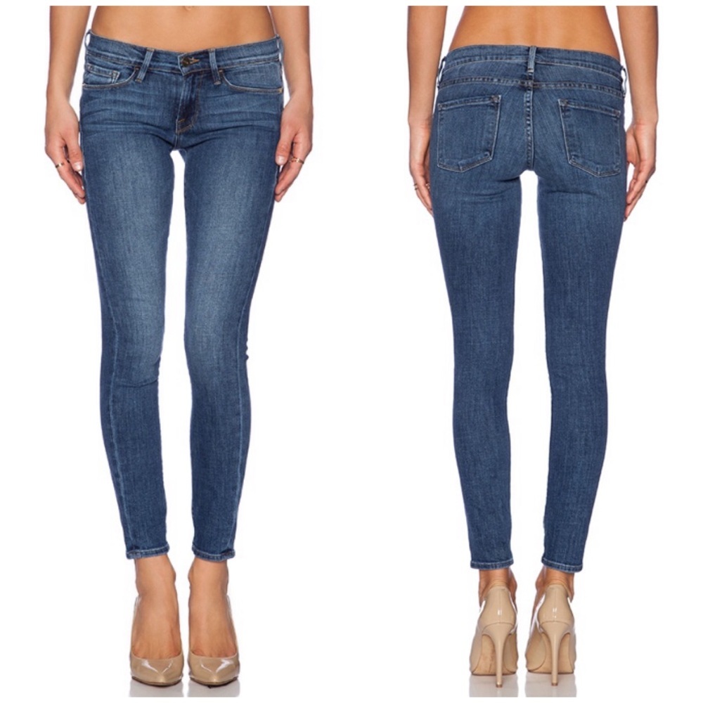 Frame Denim Le Skinny de Jeanne 27 jeans blue